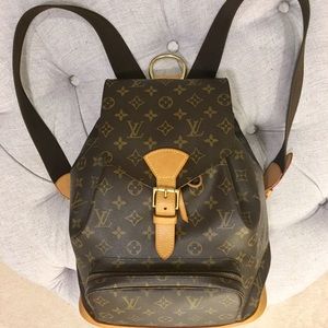 Louis Vuitton Monogram canvas with leather Backbag